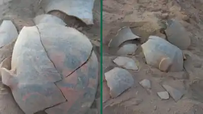 Hallazgo arqueológico en Choya: dos vasijas prehispánicas emergen durante obras viales