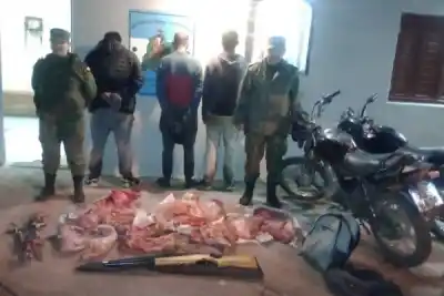 Cazaban animales silvestres en Curuzú Cuatiá y terminaron detenidos: qué hallaron