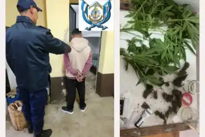 Nuevo golpe al narcomenudeo: secuestran droga y demoran a un hombre en Tatacuá