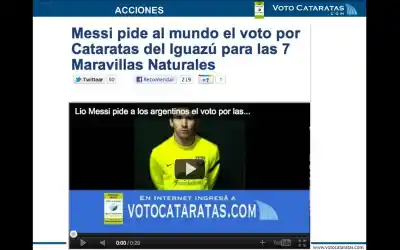El gesto secreto de Jorge Messi que impulsó a las Cataratas del Iguazú a ser maravilla mundial