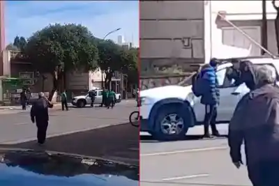 El insólito recorrido de una camioneta fantasma que terminó en choque