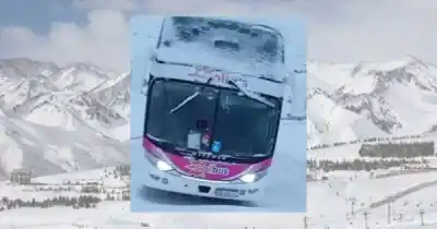 Varados en la nieve: dos choferes pasan la noche a 20 grados bajo cero en Las Leñas