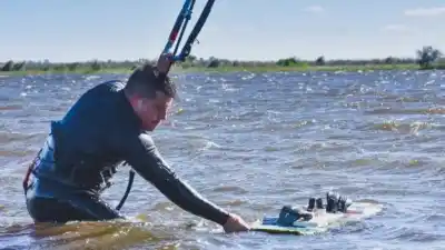 Desesperante búsqueda en Santa Fe: hallaron sin vida al instructor de kitesurf que desapareció en la laguna Setúbal