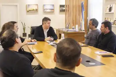 Martín Pérez recibió a la nueva conducción de UPCN y confirmaron una obra clave para Río Grande