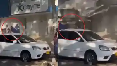 Un techo se desplomó sobre un grupo que huía del terremoto en Colombia y el video es aterrador