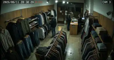 Cámaras captaron el momento exacto: el insólito robo que preocupa a un comerciante de Puerto Deseado