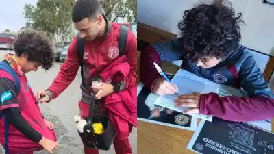 Un pibe de 8 años dejó helado a todos: firmó con Lanús y ya es la nueva joya del arco santiagueño