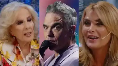 Amalia Granata reveló el inesperado detalle de su noche con Robbie Williams que dejó a Mirtha sin palabras