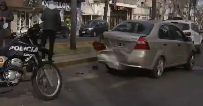 Caos vehicular en zona oeste: un triple choque en cadena dejó a una mujer hospitalizada