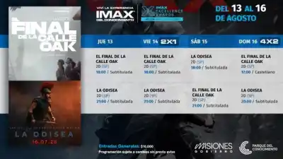 Dinosaurios invaden Posadas: la nueva película de J.J. Abrams llega al IMAX junto al fenómeno Nolan