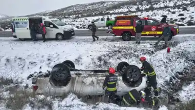 Una camioneta oficial volcó en la Ruta 40 y dejó un dato que sorprendió a todos