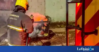 Fuego en un contenedor de basura en Río Gallegos: qué pasó en plena madrugada