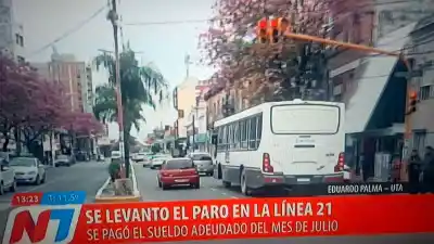 Después de la deuda salarial, la Línea 21 vuelve a circular: ¿qué pasó con el paro?
