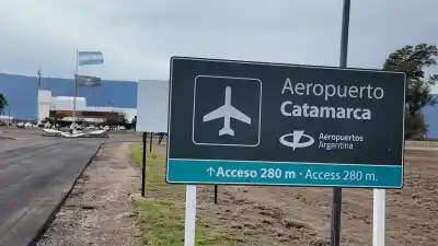 Aeropuerto Felipe Varela: quedó lista la nueva entrada y ya se puede usar