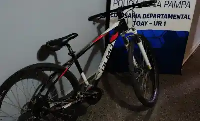 El robo que no fue: la policía de Toay recuperó la bicicleta y tiene al sospechoso