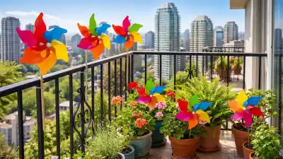 El secreto que esconden los molinillos de colores en los balcones y por qué no es solo decoración