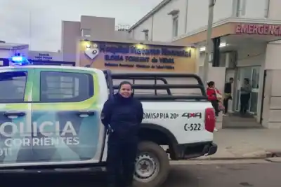 Una mujer llegó a la comisaría en trabajo de parto y los policías tuvieron que actuar de urgencia