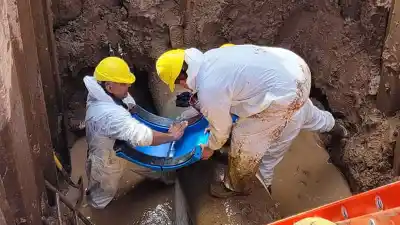 Aguas turbias en Río Cuarto: obras en Banda Norte provocarán baja presión y hay un detalle que preocupa
