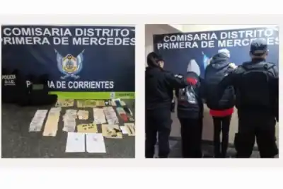 Cayó una banda del narcomenudeo en Mercedes: secuestraron drogas, plata y celulares