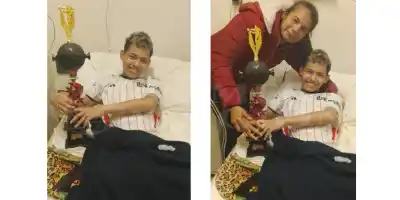 El emotivo gesto de sus compañeros que emocionó a Santino en plena lucha contra el cáncer