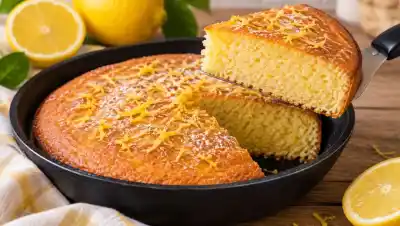 Sin horno y en minutos: el truco para una torta de limón esponjosa que sale perfecta en sartén
