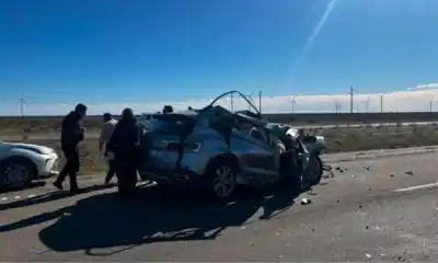 Impacto frontal en la Ruta 3: un conductor terminó hospitalizado en Trelew