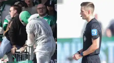 Insólito sabotaje en Alemania: hinchas invaden la cancha y cortan el VAR para evitar un penal