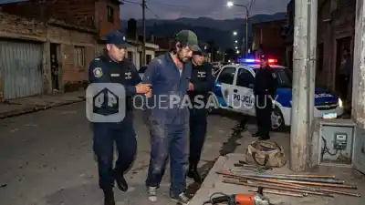 Cayó el "falso plomero" en Jujuy: llevaba una amoladora y caños de PVC sin poder justificar su origen