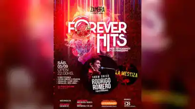 Rodrigo Romero desembarca en Santiago con un show único en Forever Hits 21