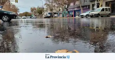 Lluvia, frío y nieve extrema: el miércoles que parte a San Juan en dos