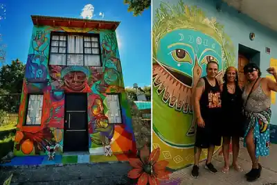 El trueque artístico que busca llegar a La Banda: hospedaje por murales