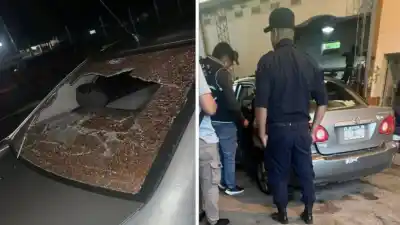 Una familia vivió una pesadilla en la ruta: balearon su auto con niños a bordo
