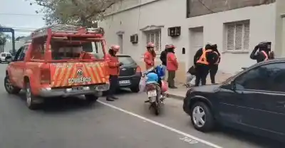 Una motociclista terminó herida en La Rioja tras un siniestro en Benjamín de la Vega