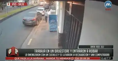 Simularon ser clientes y asaltaron un drugstore: el insólito modus operandi que alertó a Salta