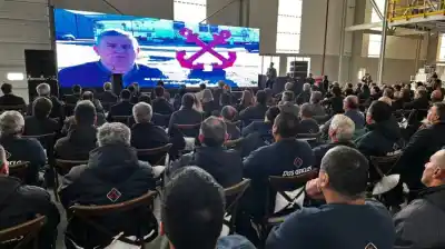 Claudio Poggi encabeza la apertura de la nueva planta de Dos Anclas en Salinas del Bebedero