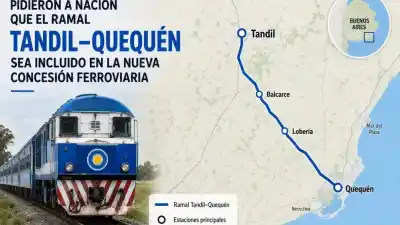 El reclamo que une a tres municipios: piden a Nación que el tren de cargas vuelva a Quequén