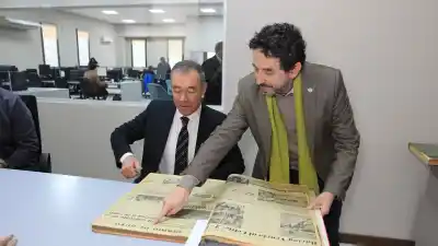El vicegobernador Fabián Martín recorrió Diario de Cuyo y se topó con un tesoro histórico