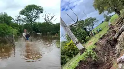 El sur tucumano bajo el agua: imágenes impactantes revelan la desesperación tras el temporal
