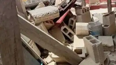 Cayeron siete metros: el dramático accidente de dos albañiles jujeños que mantiene en vilo a Los Perales