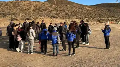 Estudiantes de Biología Marina exploraron la estepa: el circuito que une naturaleza y comunidad