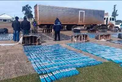 El escáner que destapó un cargamento millonario en la Ruta 14: cigarrillos y pescado sin cadena de frío