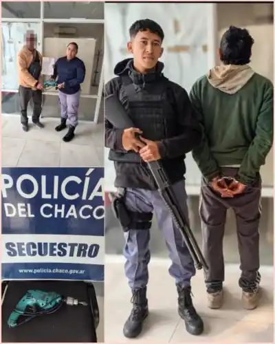 Robo en pleno centro: la Policía lo atrapó cuando escapaba y recuperó la herramienta