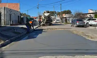 Obras en Rawson: hormigonan un cruce clave y revelan el motivo de la intervención