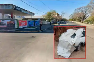 Un Fiat 147 desapareció en Paraná y las cámaras revelaron al ladrón