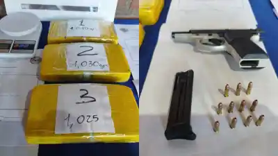 Operativo federal en La Banda: Hallan un bunker de drogas con un arsenal y millones en efectivo