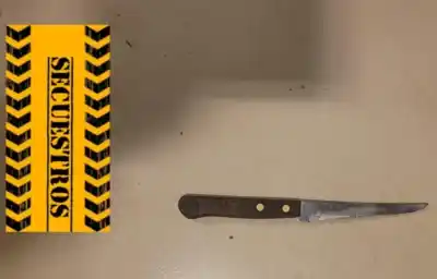 Lo atraparon con un cuchillo Tramontina: el detalle que complica al sospechoso