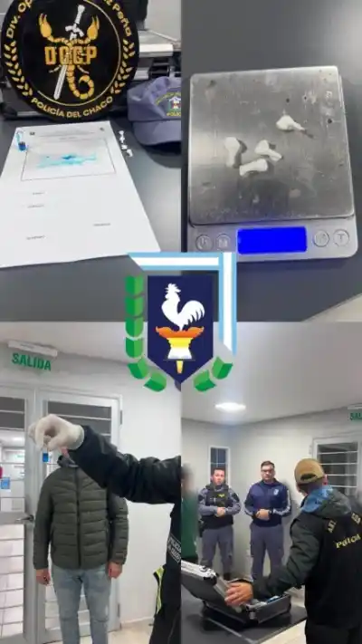 Cayó con cocaína en Sáenz Peña: la tensa secuencia que terminó con el joven detenido