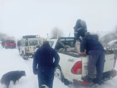 La nieve los aisló: así llegó el operativo de rescate hasta una mujer en Arroyo Blanco