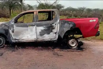 El llamado que destapó todo: qué encontraron en la camioneta incendiada tras el asalto al estanciero
