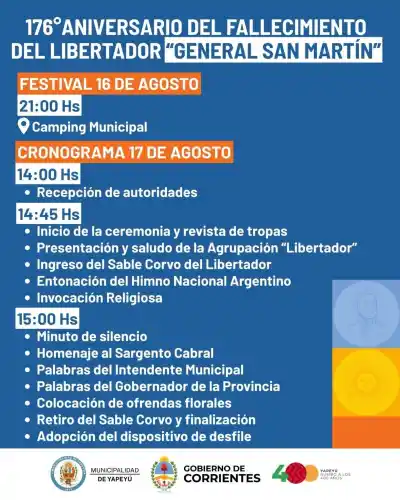 El corazón de Corrientes late por San Martín: Yapeyú y la capital se preparan para un homenaje histórico